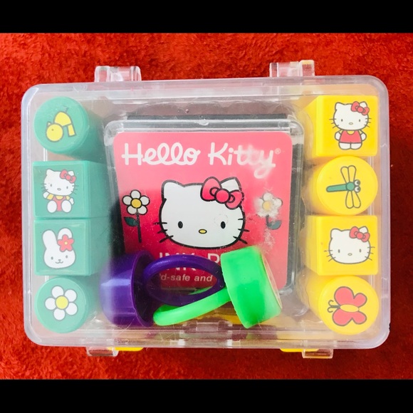 Sanrio Toys Rare Vintage 200s Hello Kitty Rubber Stamp Set Poshmark